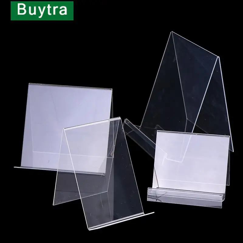 1PC Clear Acryl Display Stand, jasný držiak na zobrazenie obrázkov, šperkov, stojan na výstavu Zobraziť stojan na akrylové knihy