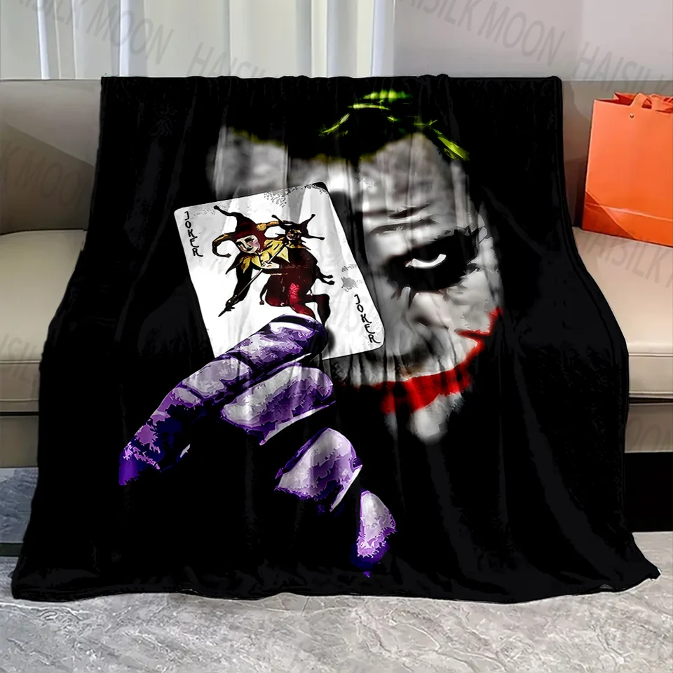 1PC Crazy Joker Print Dride Warm Mäkké a pohodlné domáce cestovanie prikrývku pohovka pre kempingové kempingové kryty prikrývka na darčeky