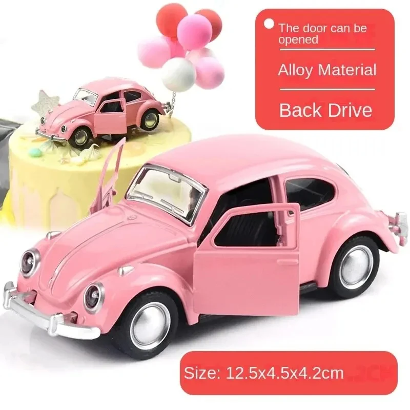 1pc dekorácia motorového vozidla Automatické prenášanie príslušenstva pre chlapčenský darček zliatiny Model automobilu Beetle Vintage Dvere Oence Force Detská hračka