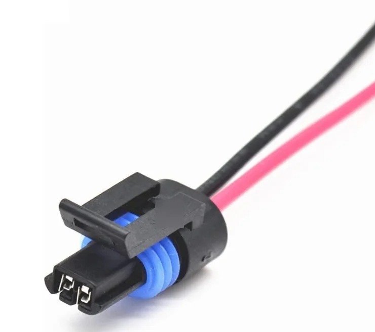1pc Delphi GM 2 Pin Way Woman Sensor Connector Metri-Pack 150.2 Utesnený konektor 12162195 s 15 cm 0,5 mm² drôtový postroj
