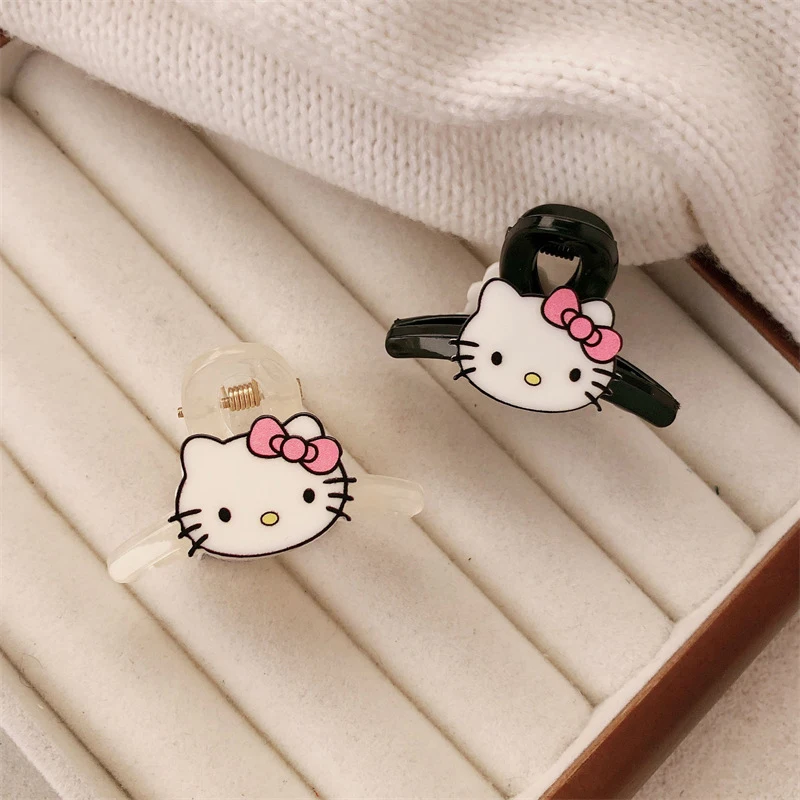 1PC DIY doplnky Sanrio Kawaii Hello Kitty CLOW CLIP akrylová karikatúra farebný klip Shark Clip Anime Hairpin Girl Birthday Darček