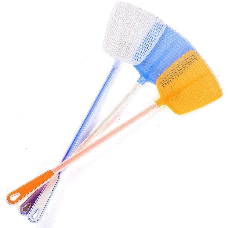 1pc domáca plastová pasca na muchy Mosquito Swatter Fly Killer Hand Manual Flapper 48*11cm ľahko eliminujte komáre