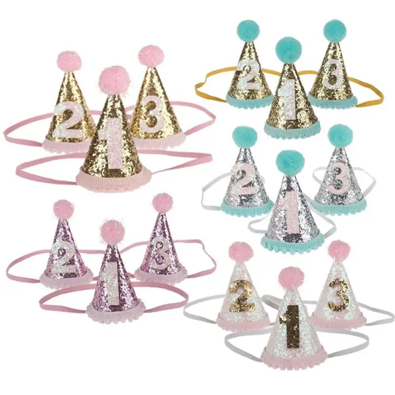 1pc domáce zvieratá čiapky s Bowknot Cat Dog Birthday Costy Flitry Design Design Cap Cap Hat Vianočné večierky Domáce zvieratá Domáce doplnky
