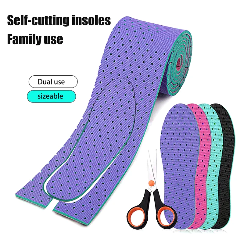 1pc dospelých detí Univerzálna stielka pre chodidlá podrážky 50/150 cm cuttable infoly pre topánky Soft Sport Sport Shock Topping topánky vložky