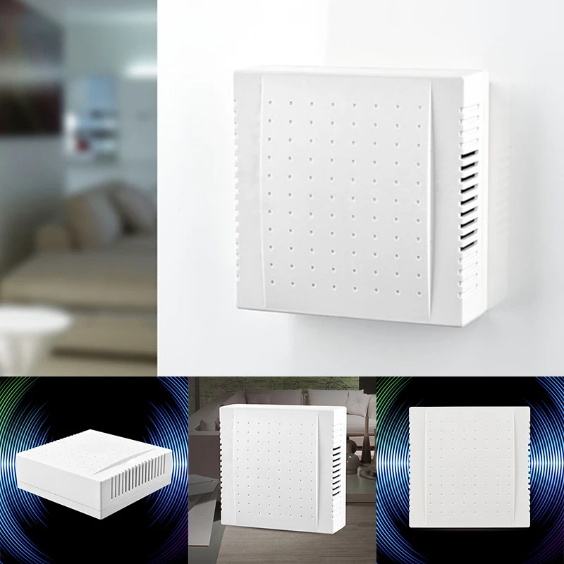 1PC Dvere Bell Panel 220V Hotel káblové dvere Din Din Don Don High-objem čírych zvukových dverí zvonenie zvončeka pre domácnosť Office 108x108x36mm