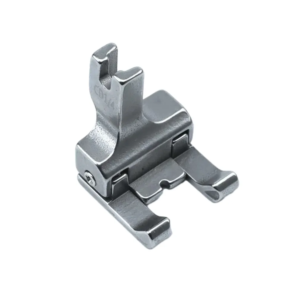 1pc dvojité kompenzačné preliežky Foot Priemyselný šijací stroj Steel a ľavý horný šitie CD1/32 CD1/16 CD1/8 CD3/16 stôp