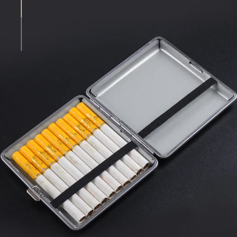 1pc dvojité otvory kožené cigary Cigary Caints pre 20 tyčiniek Cigareta z nehrdzavejúcej ocele TABAK CIGARETY