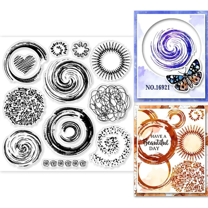 1PC Eddy pozadie Clear Stamp Zmiešané tvary pre domácich majstrov pre DIY Scrapbooking Photo album Dekoratívne karty Výroba domácej dekorácie