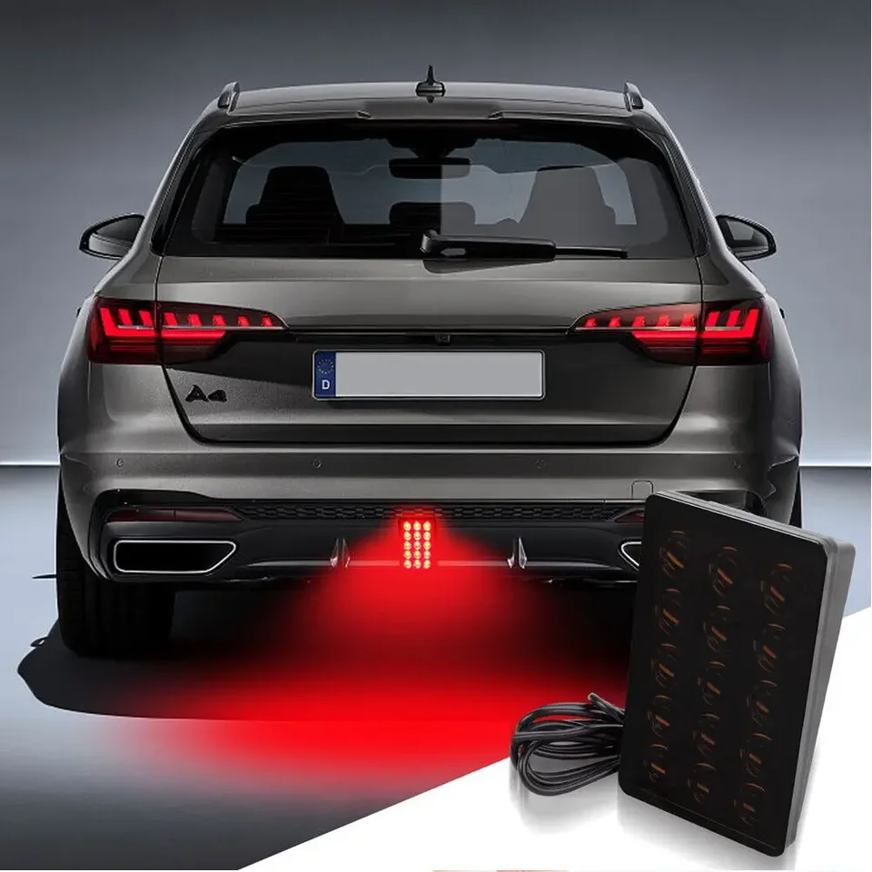 1PC F1 Flash 15 LED brzdové svetlo Tretie zadné zastávky zadného chvosta Výstraha Pilotná hmlová lampa Svetlo Svetlo príslušenstvo