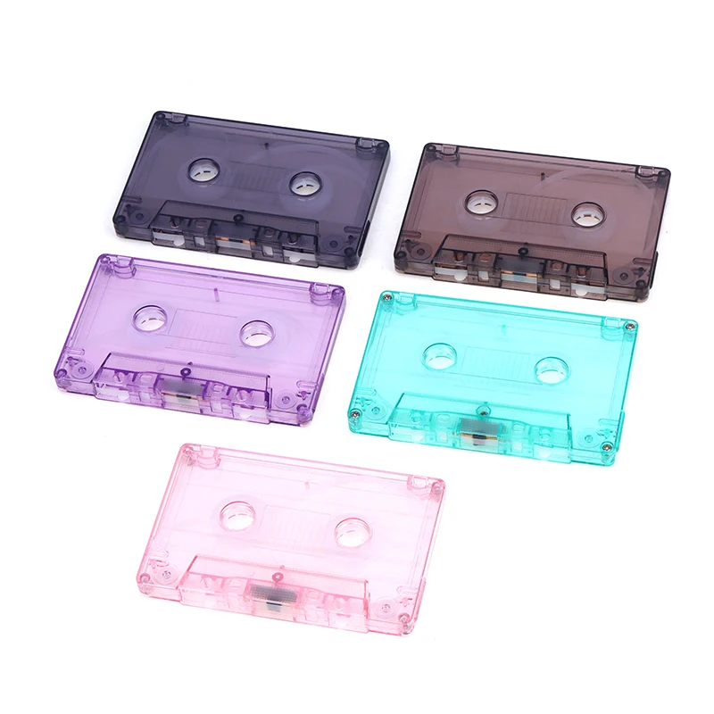 1pc farebná slepá páska audio nahrávka kazety kazety shell prázdny navijak do kazety (bez vnútorného jadra a vonkajšieho boxu)