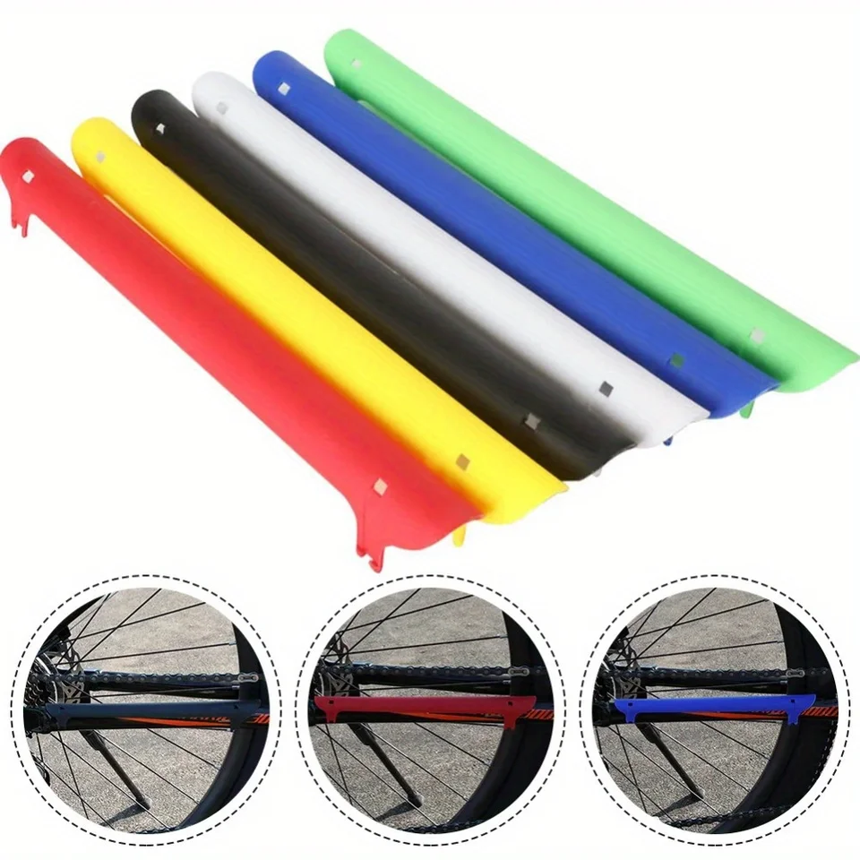 1pc farebný ochranca reťazca bicyklov ochranca cyklistický reťazec pobyt chránič starostlivosti Cover Cover Cover Cover Bicycle Bike Riding Parts