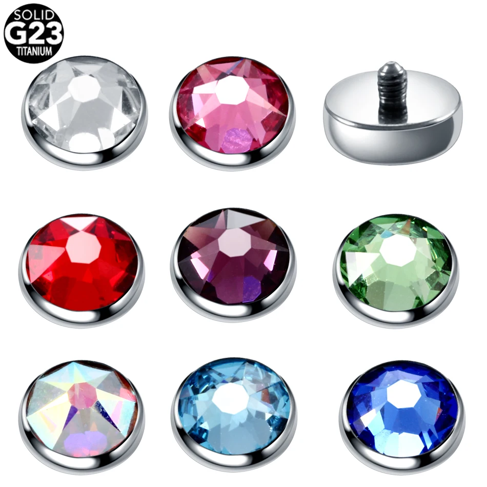 1pc G23 Titán Dermal Echor Base a Tops Skinner Diver Micro pokožka Dermal Piercing Skinner Implantáty prepichnutia tela šperky