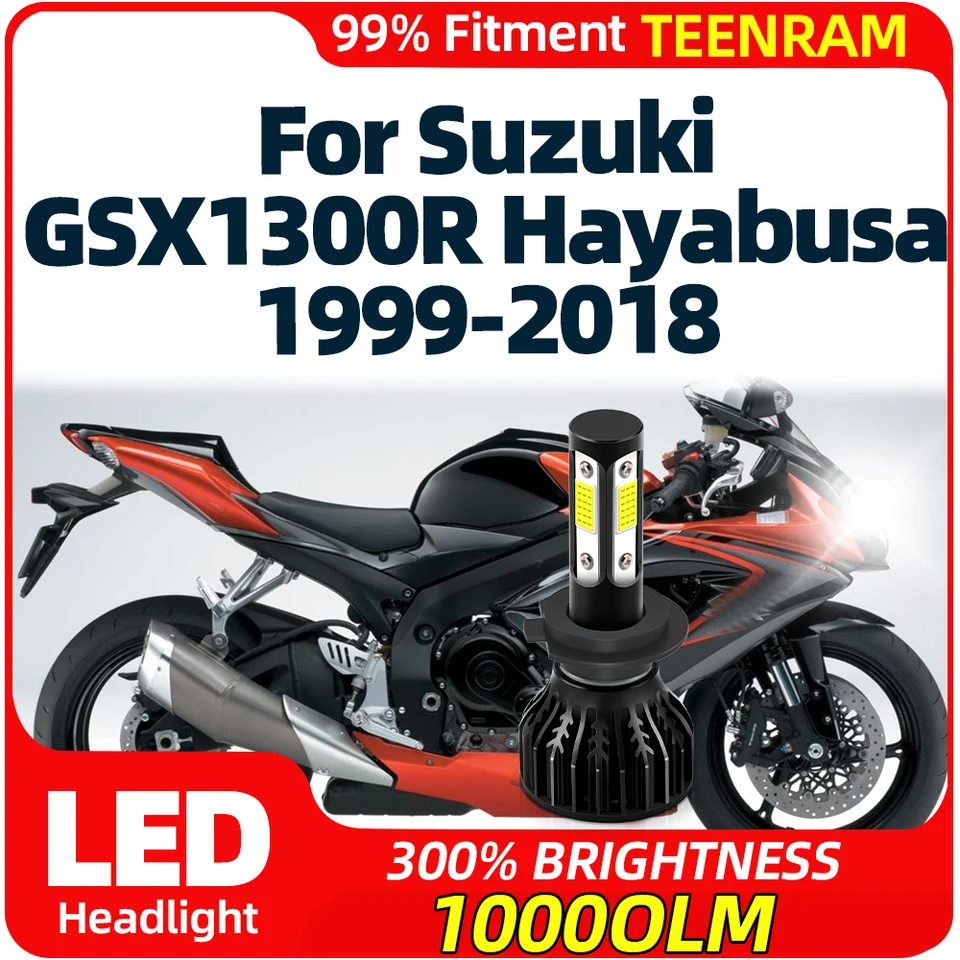 1PC H7 LED motocyklové svetlomet žiarovky 6000K biela 12V Moto lampa pre Suzuki GSX1300R Hayabusa 1999-2013 2014 2015 2016 2016 2017 2018