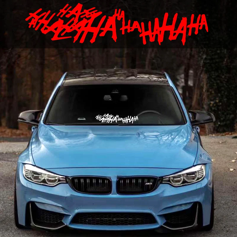 1pc hahaha Joker smiech smiechu motocyklov pre palivovú nádrž Vinyl obtisky DIY vodotesné okno tela automobilu vtipné dekorácie