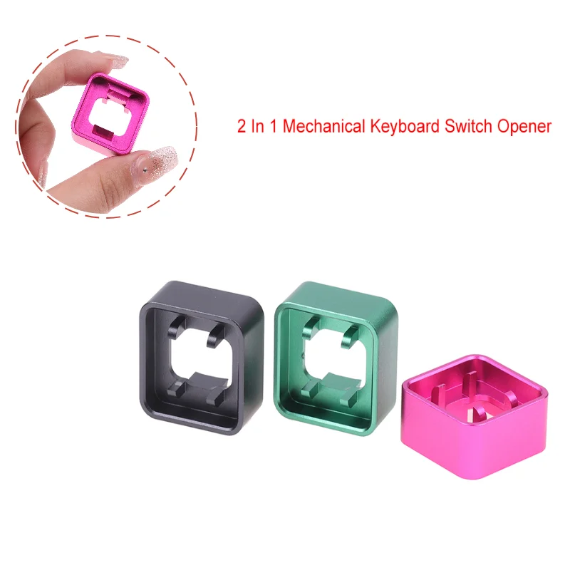 1pc hliníková zliatina 2 in 1 Mechanická klávesnica CNC kovový spínač otvárača hriadeľa hriadeľa pre tester spínača