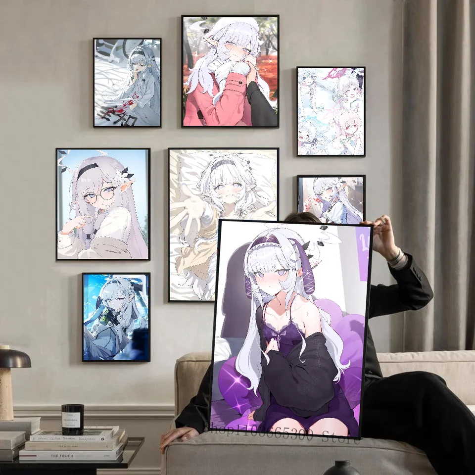 1pc horúca krv Klasický anime anime a-aakboshi hiMari modrý archív plagát HD Plagáty domáca izba Bar kaviareň dekora