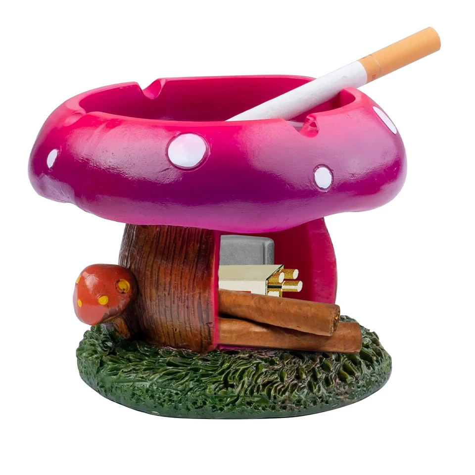 1pc huba živice popolníka Huby karikatúra Ashtray Huub Creatívna móda AshTr 13,3 cm/5,24 palca široký úložný box a popolník
