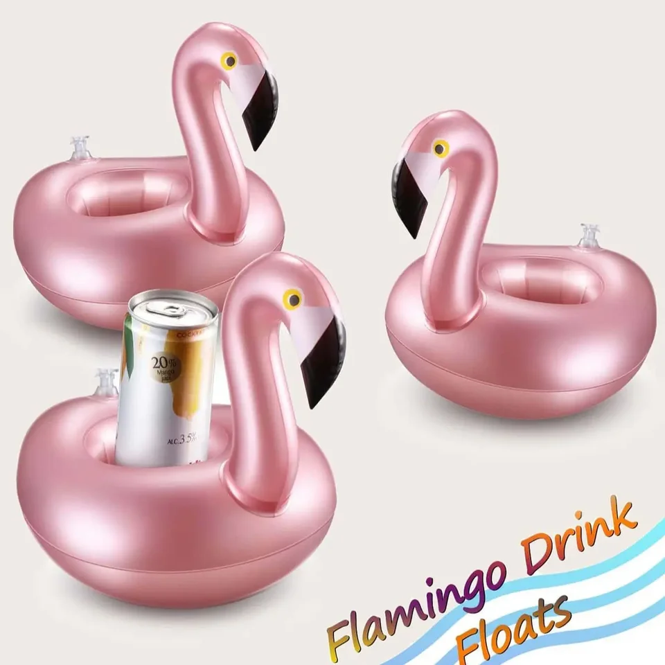 1pc-inflatibilný pohár držiak Unicorn Flamingo Držitie nápojov plavecký bazén plavák plavák plavák bazén s hračkami pre hračky