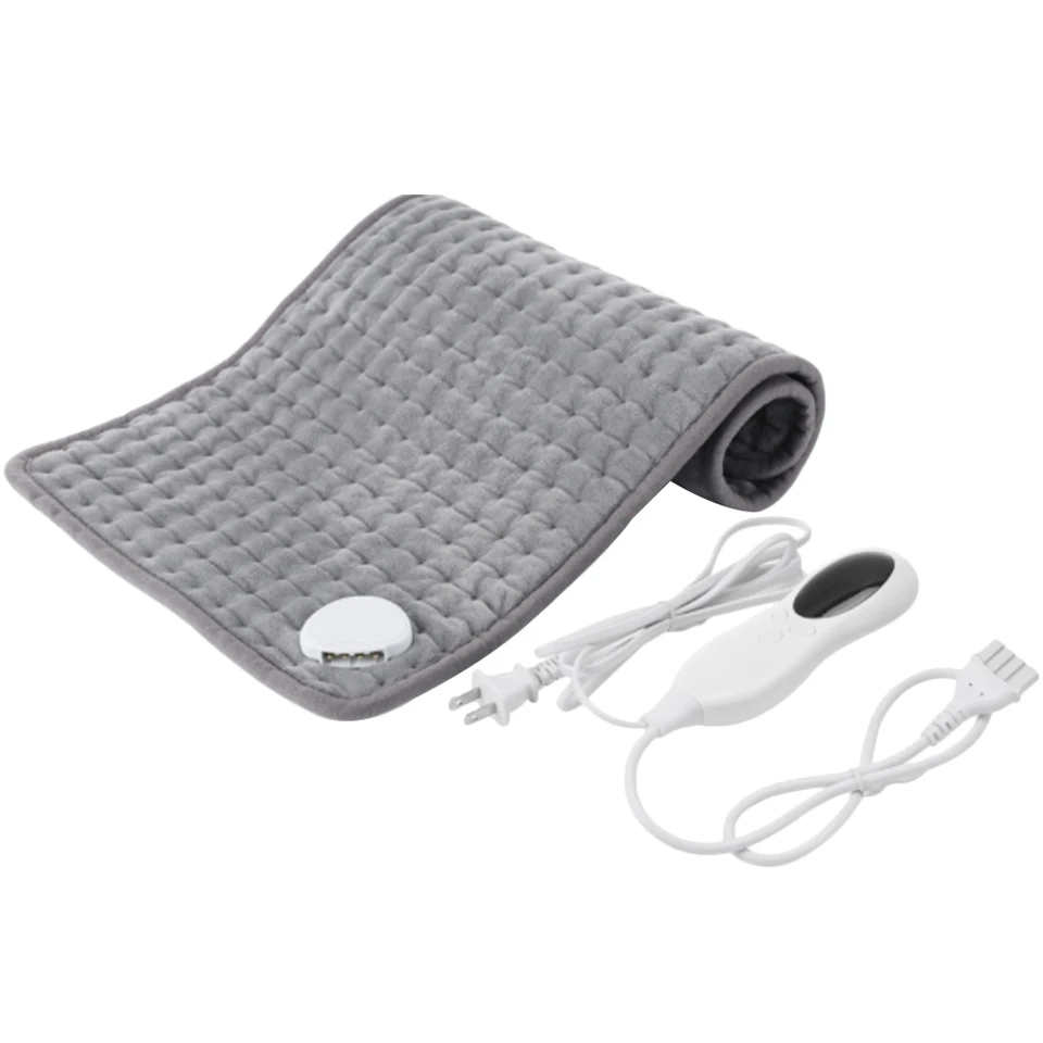 1PC Jedna elektrická prikrývka Zimná zimná vykurovacia ruka Vyhrievaný hod s teplotou regulačný kryštál Super mäkký fleece PAD EU zástrčka