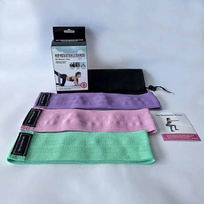 1pc jogová elastická tréningová skupina Elastic Squat Resistance Band Fitness Tension Band Yoga Stretch Training Band