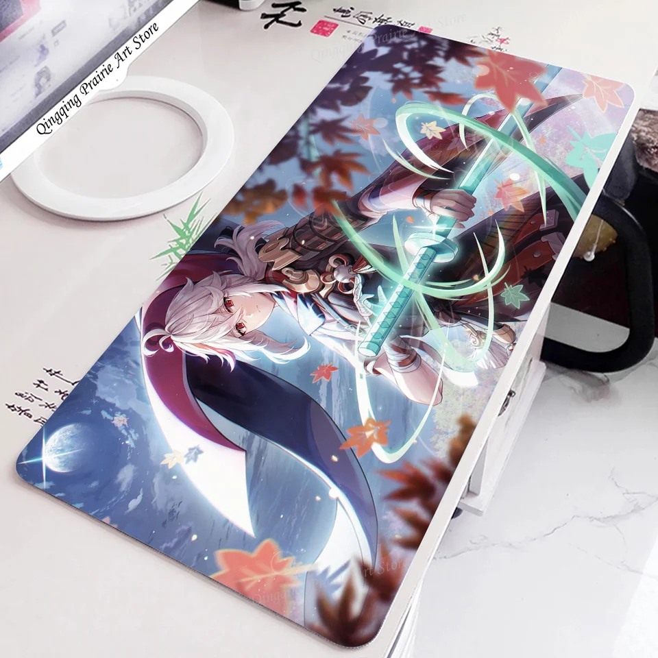 1PC Kaedehara Kazuha Game Genshin Impact Anime Pad Mouse Mat Desk Mat s podložkami Gaming Accessories Prime Gaming XXL
