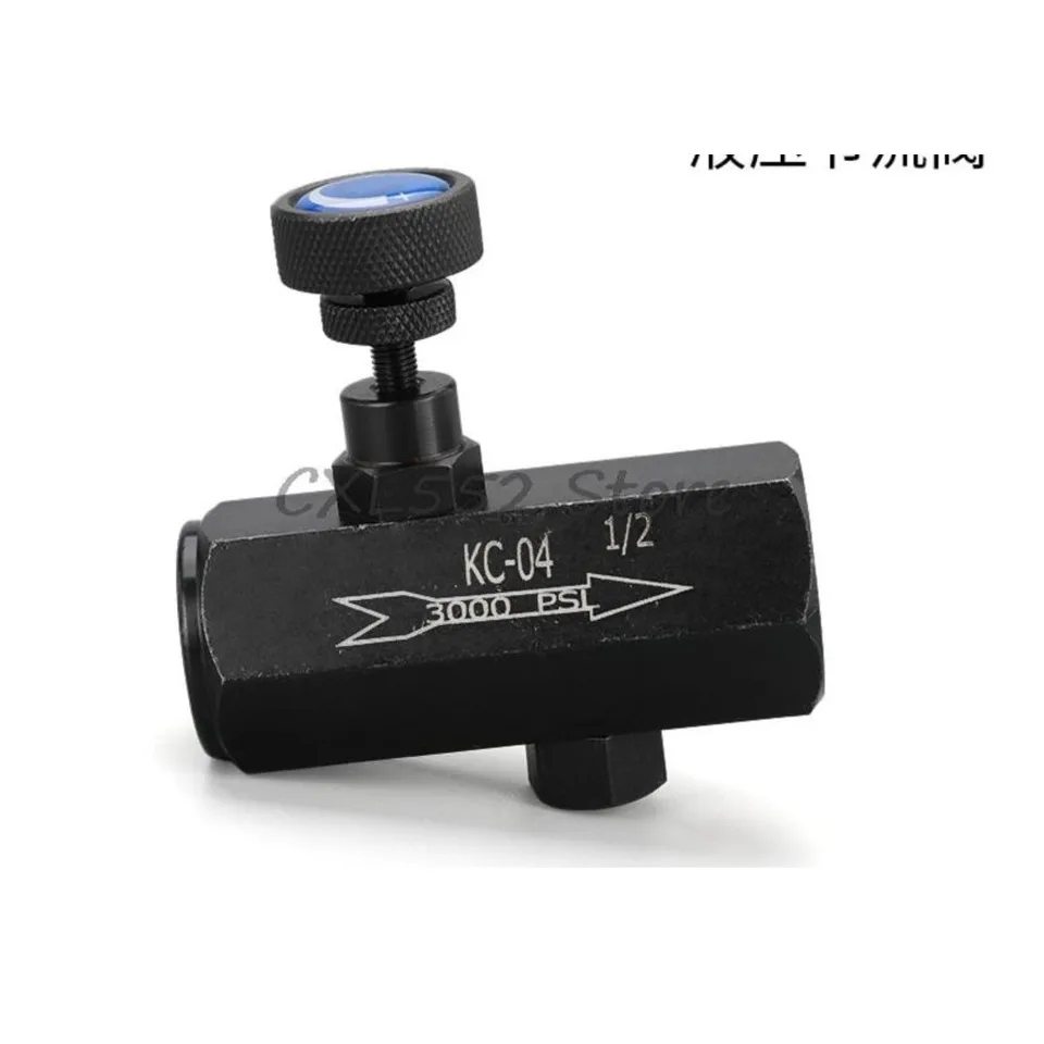1pc kc-02/03/04 Hexagonálny oceľový hydraulický škrtiaci ventilový ventilový regulačný ventil