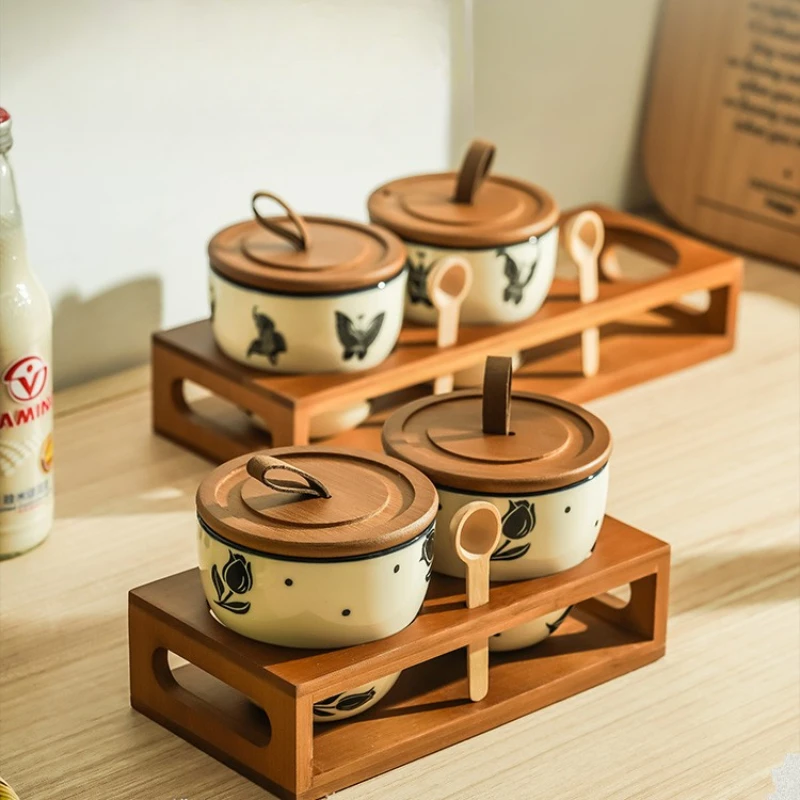 1pc keramická skladovacia nádrž na cukrovinky Storage Jar kuchyňa úložný priestor fľaš