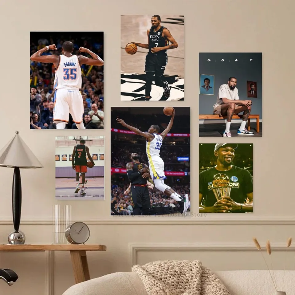 1PC Kevin Durant plagát papier papier Domov obývacia izba Spálňa Vstupný bar reštaurácia Cafe Art maľba dekorácia
