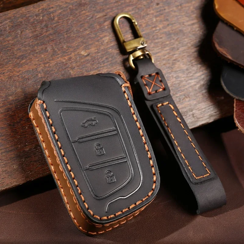 1pc kožené auto kľúča puzdro FOB pre Jac Jiayue J7 A5 X4 X7 IC5 IEV7S S3 T8 RESPRINE