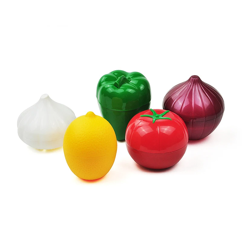 1pc kreatívna kuchyňa chladnička Zeleninové ovocie Crust Containery Cibuľa avokádo paradajky citrónová čerstvá úložná skrinka