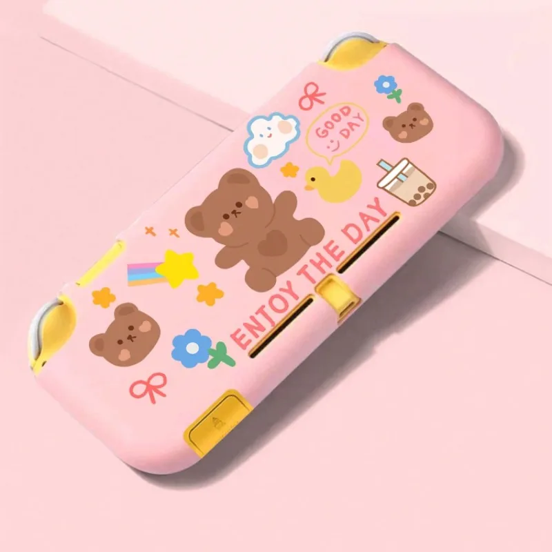 1pc kreslený vzor medveďa proti pádu kompatibilný s Nintendo Switch Lite