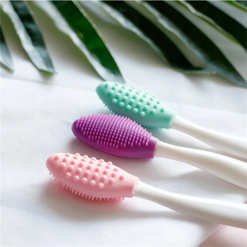 1PC Krásna starostlivosť o pleť Prány na tvár Silikónová kefa Exfoliating nosa Čistá čierna hlava Demontáž Kefy Nástroje s náhradnou hlavou