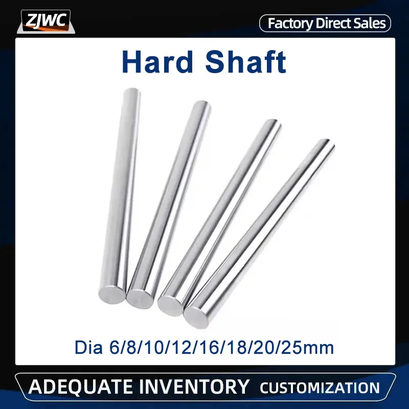 1pc lineárne vodiace guľky okrúhle CNC 6 mm/8 mm/10 mm/12 mm/16 mm/20 mm/25 mm vložka vložky Chrome Chrome Pastl Round Round Rod Optical Axis