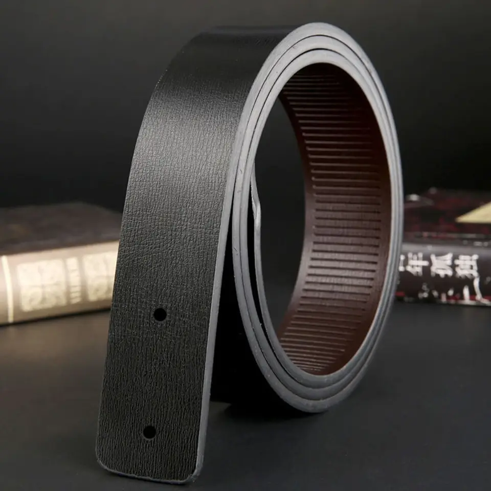 1PC Luxusné náhradné dizajnérske pásy pre mužov Ženy Mužský remienok Originálny pásový pás NO pracka pásu 3,2 cm