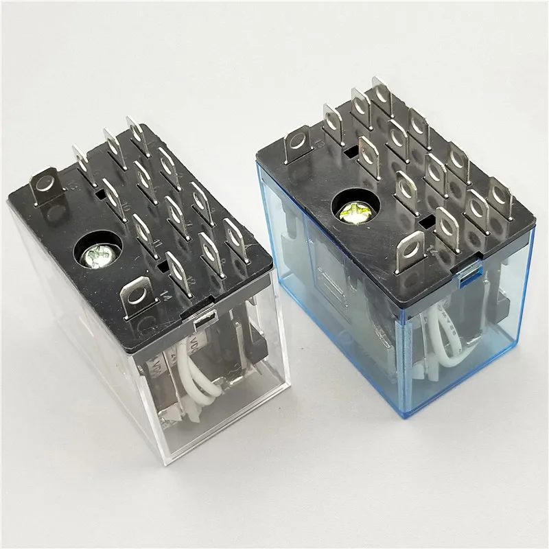 1pc Ly4nj HH64P Mini relé P143 14 PIN 10A s LED stredným relé 12VDC 24VDC 220V 10A VŠEOBECNÉ SPÍNACIE RELE RELE