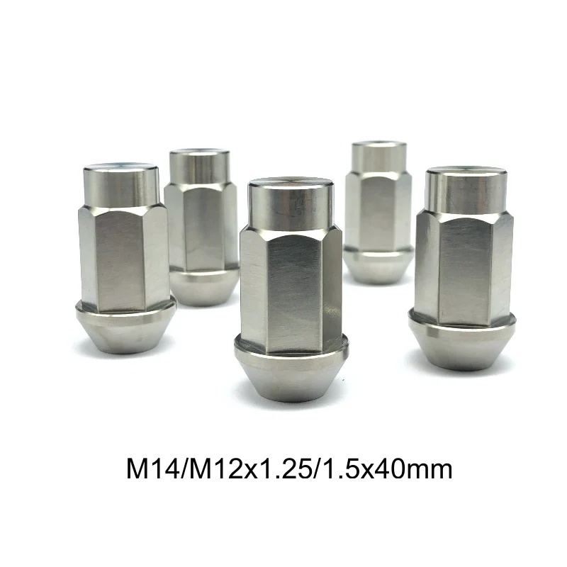 1pc M12 M14x1.5/1,5 x 40 mm titánové orechy Ofy Muts Close End pre závodné auto ti6al4v gr5