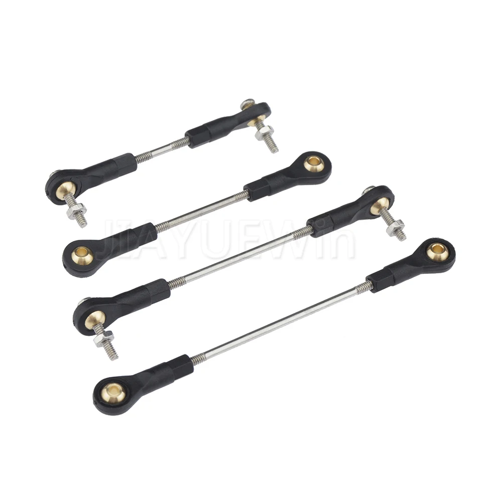 1pc M2 Nerezová oceľ Push Rod Linkage + 2pcs Nylon Rod End Ball Set zostava pre RC Model Model Lietaj