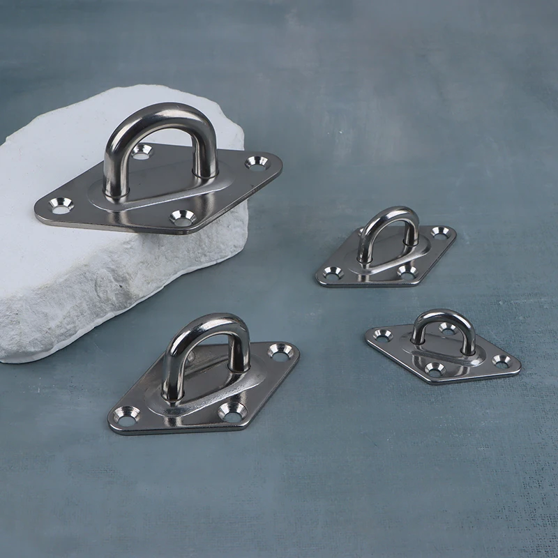 1PC M5 M6 M8 M10 304 -bezstatné oceľové stropné stena Háčik Hook Hook Hack Cott Eye Eye Plate pre čln jogu výkyvné hojdacie hojdacie hojdačky