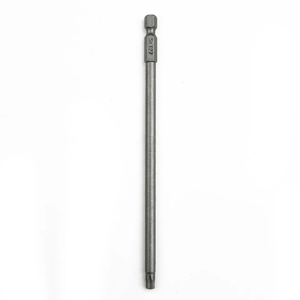 1PC Magnetic Torx Screwdriver Bit 6,35 mm driek hex 150 mm dlhé T8, T10, T15, T20, T25, T27, T30, T40 pre rotačný nástroj
