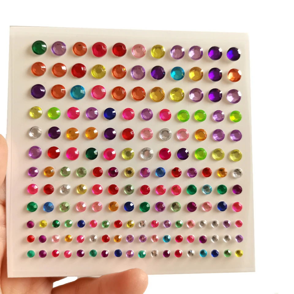 1PC make -up diamantové oči tvár festival DIY telové krištáľové drahokamy tetovanie Adhézne kamienok na nechty na nechty akrylové očné tiene