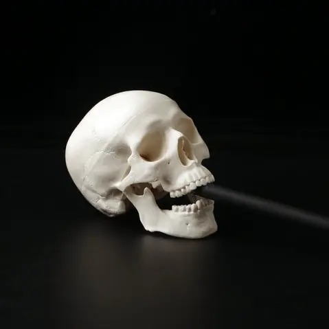 1pc mini lebka ľudská anatomická anatómová hlava lekársky model pohodlný 92x99x71mm
