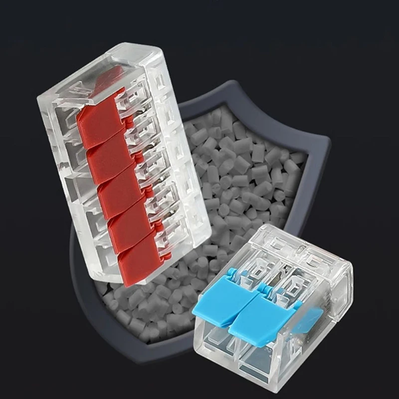 1pc Mini Quick Cable Orezal konektory páky Elektrický drôt konektor 2/3/4/5pin kompaktný vodič