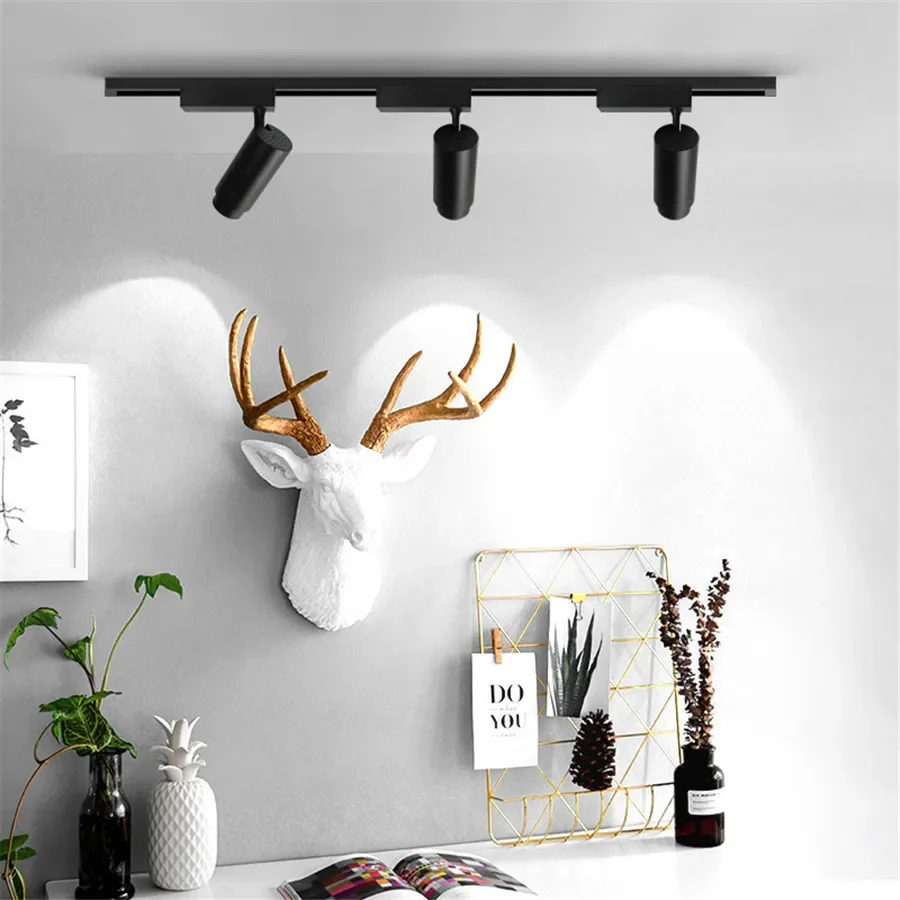 1PC Moderné LED traťový svietidlá 5W 12W 20W 30W 15-60 stupňa nastaviteľná trať Spotlight Shop Shop Store Clow Cafe Light