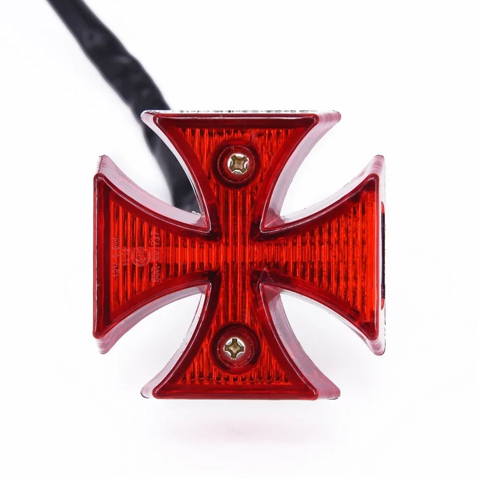 1pc motocyklové zadné svetlo zadná zadná brzdová lampa LISTA Svetlo kríž LED ABS oblohu s červeným objektívom pre štvorkolku na bicykli bicykel