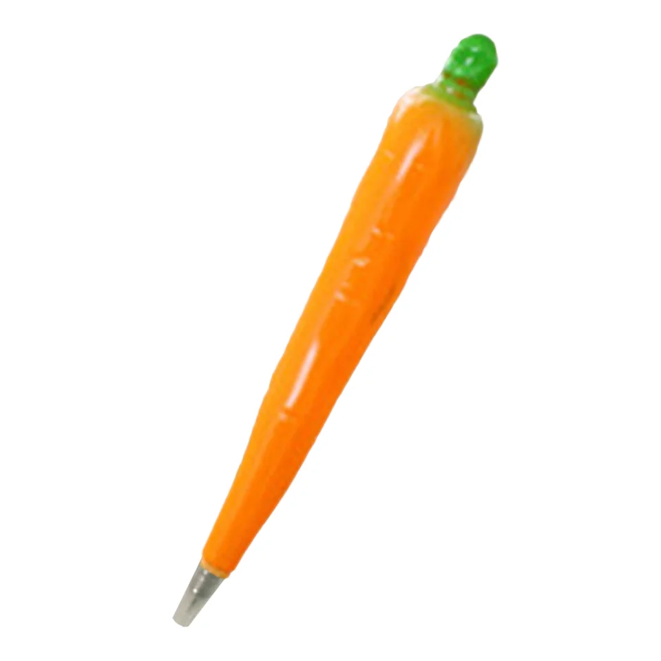 1pc mrkva Tvar loptičky Študenti Pen Študenti píše pero magnetické pre deti oranžové loptičku