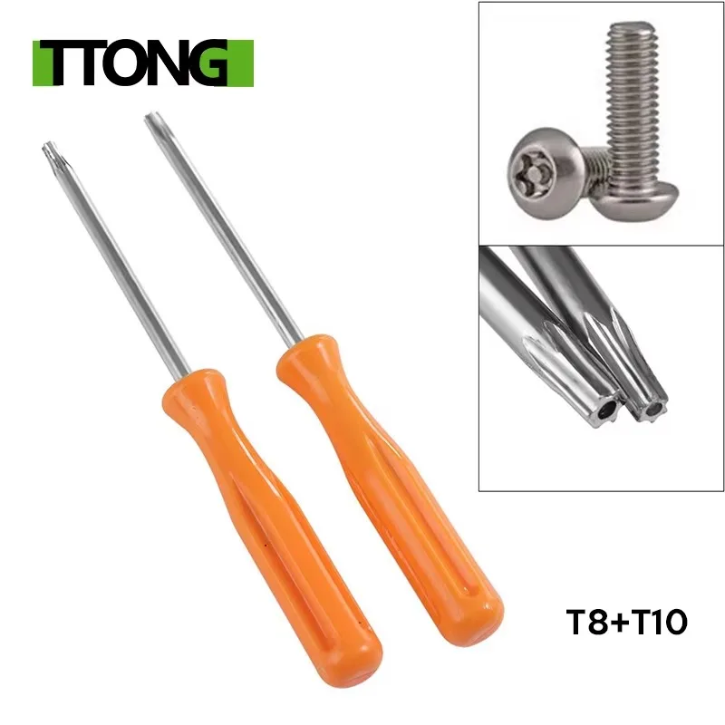 1PC Multifunkčný Torx T8 + T10 Presnosť Screwdriver Presnosť pre Xbox 360/ PS3/ PS4 TAMPERPROUT HOLE HOME ZAMESTNANIE