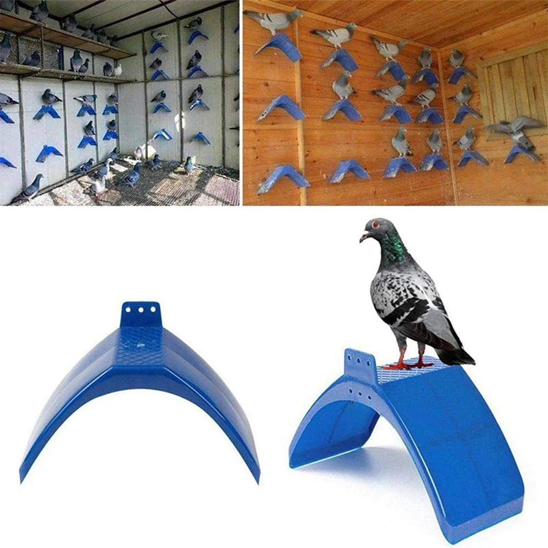 1pc módne plastové holubné holubica Dove Blue Rest Stand Parrots Parrots Byting Bidshes Roost pre vtáky