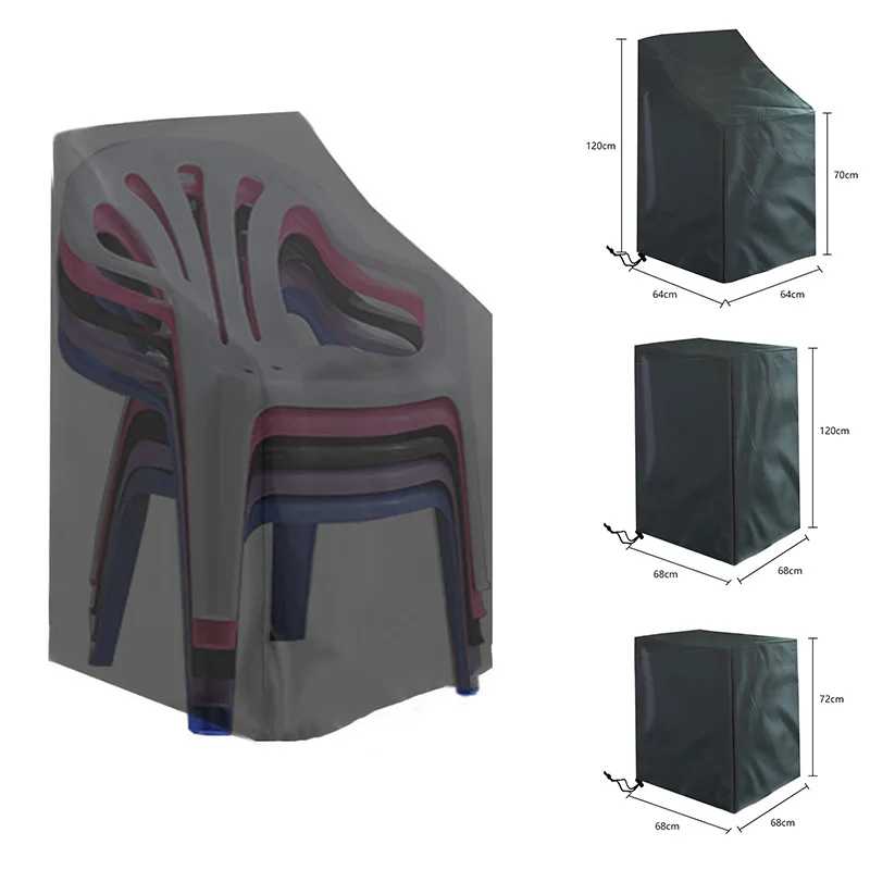 1pc naskladané kreslo Prach Storage Storage Bag Outdoor Garden Furniture Protector Vysoko kvalitný vodotesný organizátor odolného v oblasti prachu