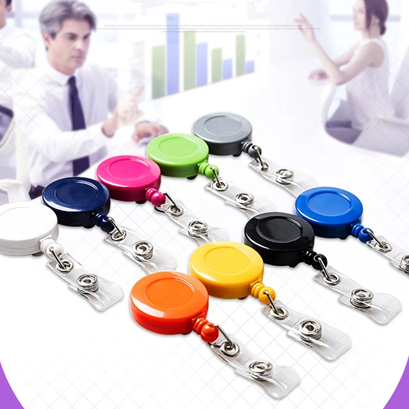 1pc natiahnuteľné odznaky držiak klipy pre sestru ID Badge navijak s pásom klip doktora ID CART CARD CASK CLIPS Škola Študentská kancelária