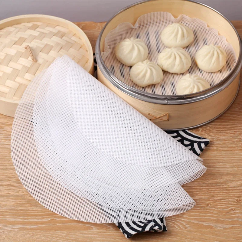 1pc nelepivé parné parné rohož potravinárskeho stupňa Silikónové vankúšiky Dim Sum Nástroj Opätovne použiteľné kuchyňa pod parníkmi Mat Kuchyňa kuchynské varenie doplnky